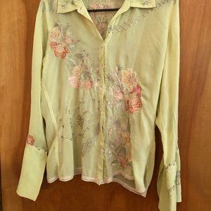 Ladies Johnny Was Blouse Size medium